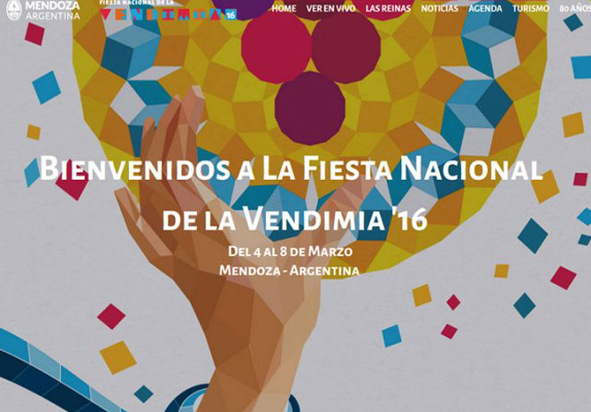 Fiesta nacional de la Vendimia 2016 logo